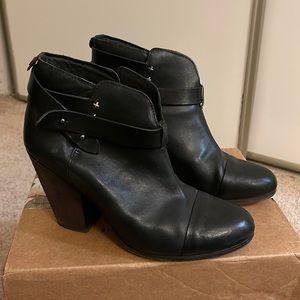 Worn Women's Black Harrow Leather Bootie